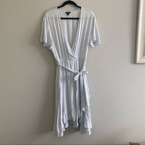 Striped Torrid Wrap Dress